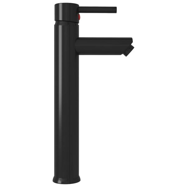 vidaXL vannitoavalamu kraani ja &auml;ravoolupesaga, matt karastatud klaas