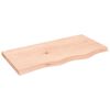 vidaXL lauaplaat, 80 x 40 x (2-4) cm, t&ouml;&ouml;tlemata tammepuit