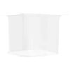vidaXL rippuv s&auml;&auml;sev&otilde;rk 156 v&otilde;rgusilma valge 220x100x150 cm