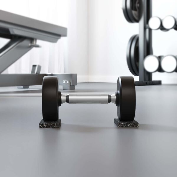 vidaXL Kummikool Must Kumm