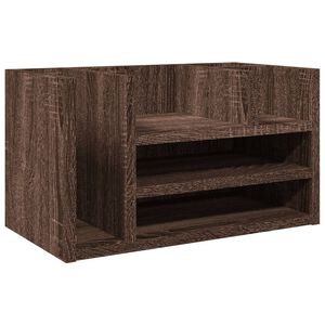 vidaXL kirjutuslaua korrastaja, pruun tamm, 44,5x24x25 cm, tehispuit