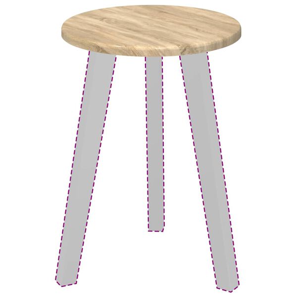 vidaXL Lauda peal Sonoma tamm 30 x 30 x 1,5 cm Tehispuit