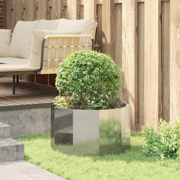 vidaXL Taimekast Hõbedane 60 x 60 x 35 cm Tsinkteras