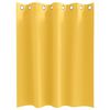 vidaXL Kardinad r&otilde;ngastega 2 pcs Kollane sinep 140 x 140 cm Pol&uuml;ester