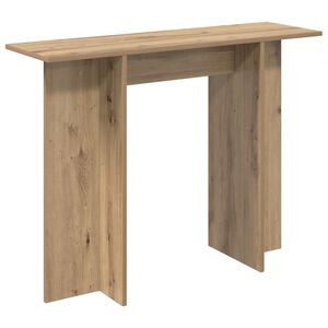 vidaXL Konsoollaud Artisan tamm 100 x 30 x 75 cm T&ouml;&ouml;deldud puit