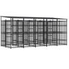 vidaXL koeraaedik katusega, teras, 9,22 m&sup2;