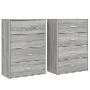vidaXL puhvetkapid 2 tk, hall Sonoma tamm, 60 x 31 x 84 cm, tehispuit