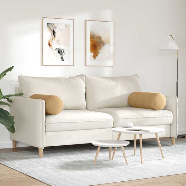 vidaXL Padjad 2 pcs Pruun &Oslash; 25 x 70 cm Korter kangas