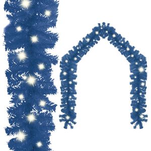 vidaXL j&otilde;uluvanik LED-tuledega, 5 m, sinine