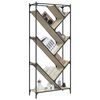 vidaXL raamatualus, Sonoma tamm, 79 x 30 x 180 cm, tehispuit ja metall