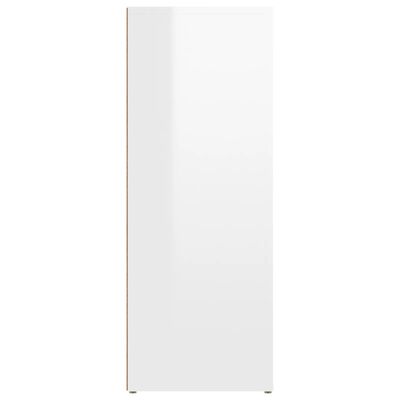 vidaXL puhvetkapp, kõrgläikega valge, 80 x 30 x 80 cm, tehispuit