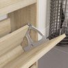 vidaXL Flip Kapi Hinge 12 pcs H&otilde;bedane 235 x 155 x 30 mm Raud