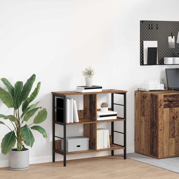 vidaXL Raamatukapp Vana puit 82 x 32 x 79 cm Tehispuit