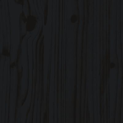 vidaXL aiapink, must, 80x38x45 cm, männipuit