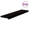 vidaXL trepiastmed 16 tk, pruunmust, 100x30x2 cm, tammepuit