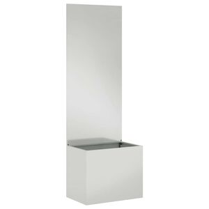 vidaXL Aia privaatsuse kate H&otilde;bedane 50 x 32 x 150 cm Tsingitud teras
