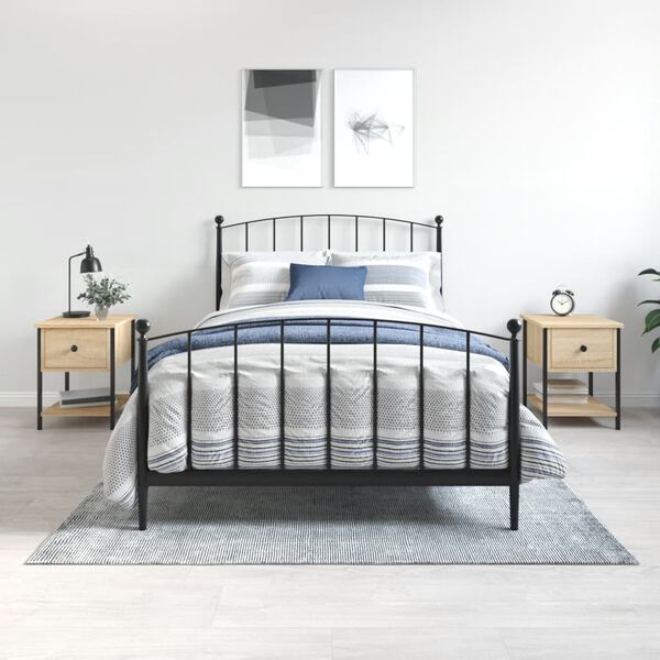 vidaXL &ouml;&ouml;kapid 2 tk, Sonoma tamm, 34 x 35,5 x 45 cm, tehispuit