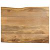 vidaXL lauaplaat, 90 x 80 x 3,8 cm, naturaalsete servadega, mangopuit