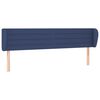 vidaXL voodipeats servadega, sinine, 203x23x78/88 cm, kangas