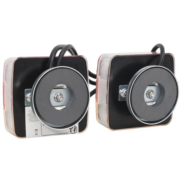 vidaXL haagisetuled 2 tk, punane, 10,5x7,5x10 cm, 12 V LED-pirn