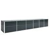 vidaXL taimelava, tsingitud teras, 480 x 80 x 77 cm, antratsiithall