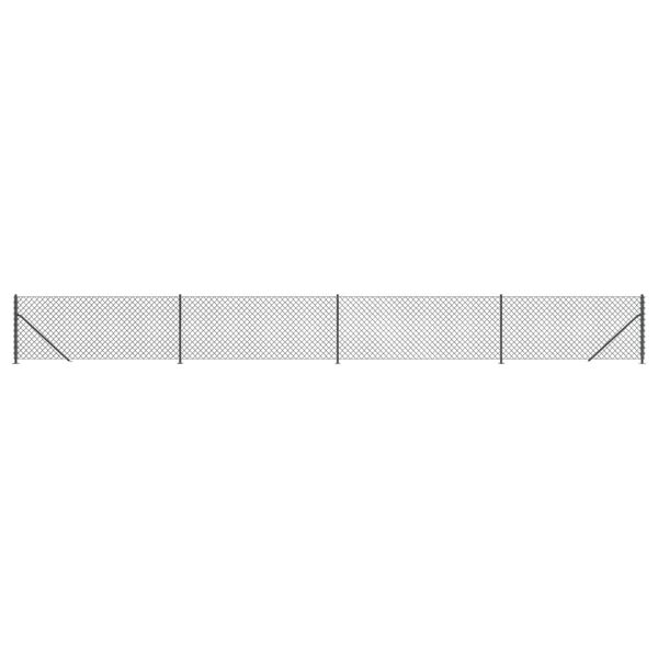 vidaXL võrkaed äärikuga, antratsiithall, 1 x 10 m