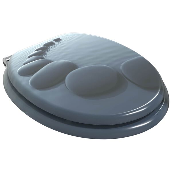 vidaXL Pehme sulgumise tualettruumi istmed Hall 44 x 38 cm MDF plaat