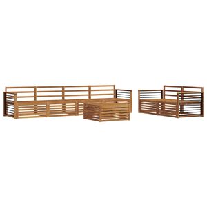 vidaXL V&auml;li diivanikomplekt 7 pcs Neutraalne Tugev akatsiapuu