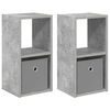 vidaXL &Ouml;&ouml;kapp 2 tk Betoonhall 25,5 x 22 x 49,5 cm Tehispuit