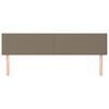 vidaXL voodipeatsid, pruunikashall, 180x5x78/88 cm, kangas