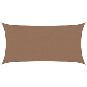 vidaXL P&auml;ikesetelgi sail Pruunikashall 2 x 6 m HDPE