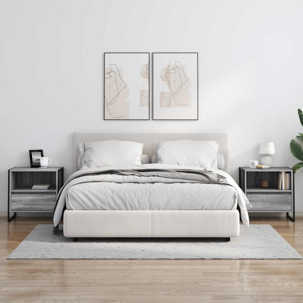 vidaXL &Ouml;&ouml;kapp sahtliga Hall Sonoma 50 x 39,5 x 50 cm Tehispuit