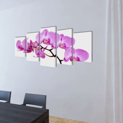 Seinamaalikomplekt orhideega, 100 x 50 cm