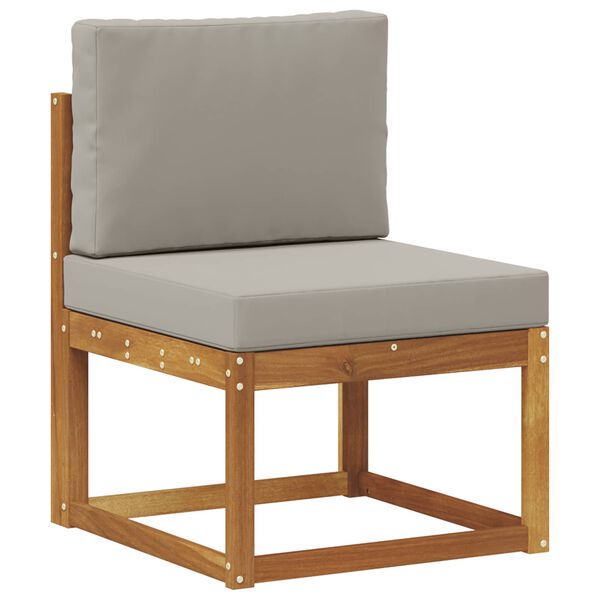 vidaXL V&auml;li diivanikomplekt padjaga 4 pcs Looduslik ja Hele Hall