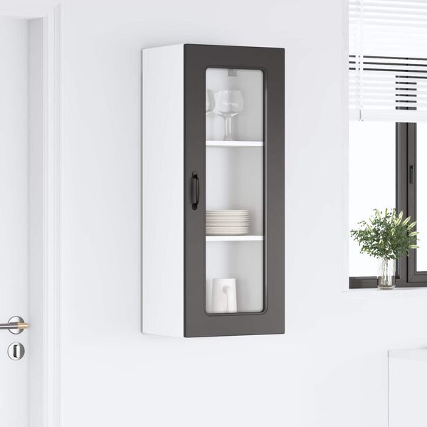 vidaXL K&ouml;&ouml;gikapp ladustamisega Kalmar Must 40 x 31 x 100 cm Tehispuit