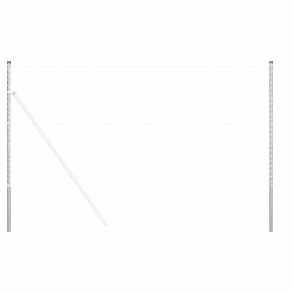 vidaXL Aiapostid 2 pcs Hõbedane Pulbervärvitud Teras