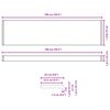 vidaXL Akna aluskate Valge 100 x 25 x 4,5 cm PVC
