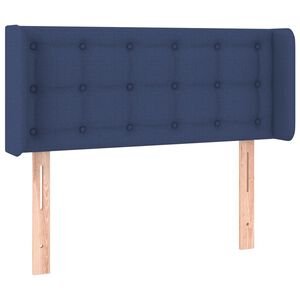 vidaXL voodipeats servadega, sinine, 83x16x78/88 cm, kangas