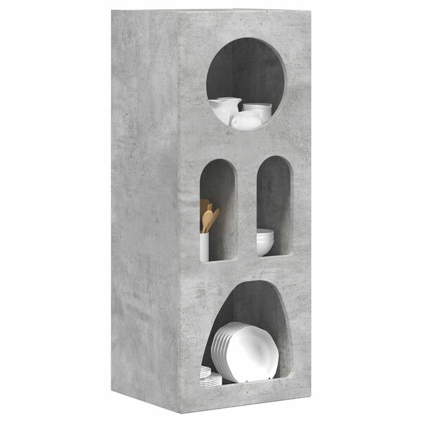 vidaXL K&otilde;ide Betoonhall 40 x 35 x 100.5 cm Tehispuit