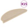 vidaXL isekleepuv trepivaip, 15 tk, 65x21x4 cm, berber