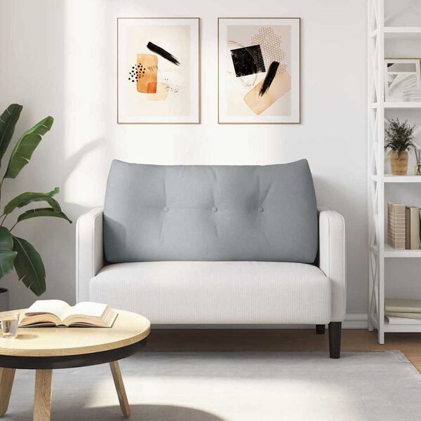 vidaXL Seljatugi padi Helehall 100 x 24 x 50 cm kangas