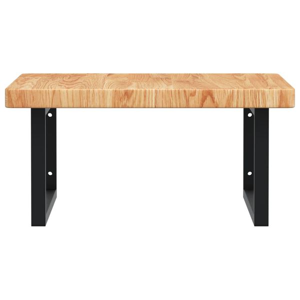 vidaXL seinale kinnitatav valamuriiul, teras ja tammepuit