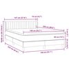 vidaXL Box Vedruvoodi madratsiga Helehall 140x220 cm samet