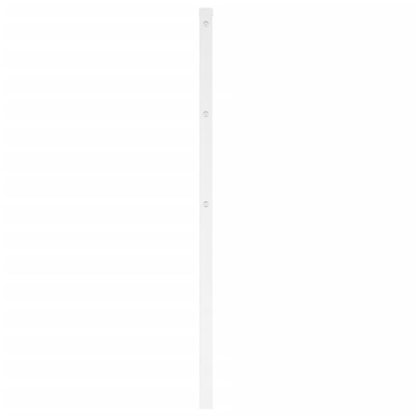 vidaXL metallist voodipeats, valge, 107 cm