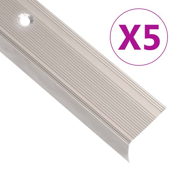 vidaXL L-kujuline trepiliist 5 tk, alumiinium, 100 cm, &scaron;ampanja