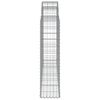 vidaXL kaarekujulised gabioonkorvid 3 tk, 200x30x120/140 cm, raud