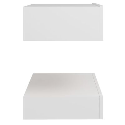 vidaXL öökapp, valge, 60x35 cm, puitlaastplaat
