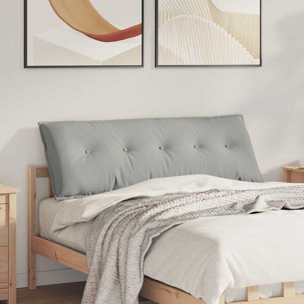 vidaXL Seljatugi padi Helehall 140 x 50 cm Mikrofiber kangas