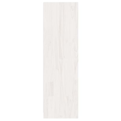 vidaXL raamaturiiul/ruumijagaja, valge, 36x33x110 cm, täismännipuit