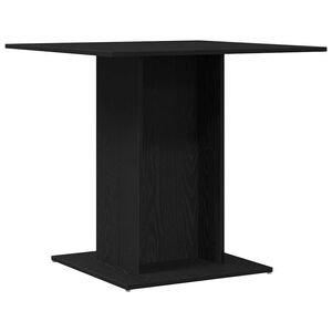 vidaXL s&ouml;&ouml;gilaud, must tamm, 80 x 80 x 75 cm, t&ouml;&ouml;deldud puit